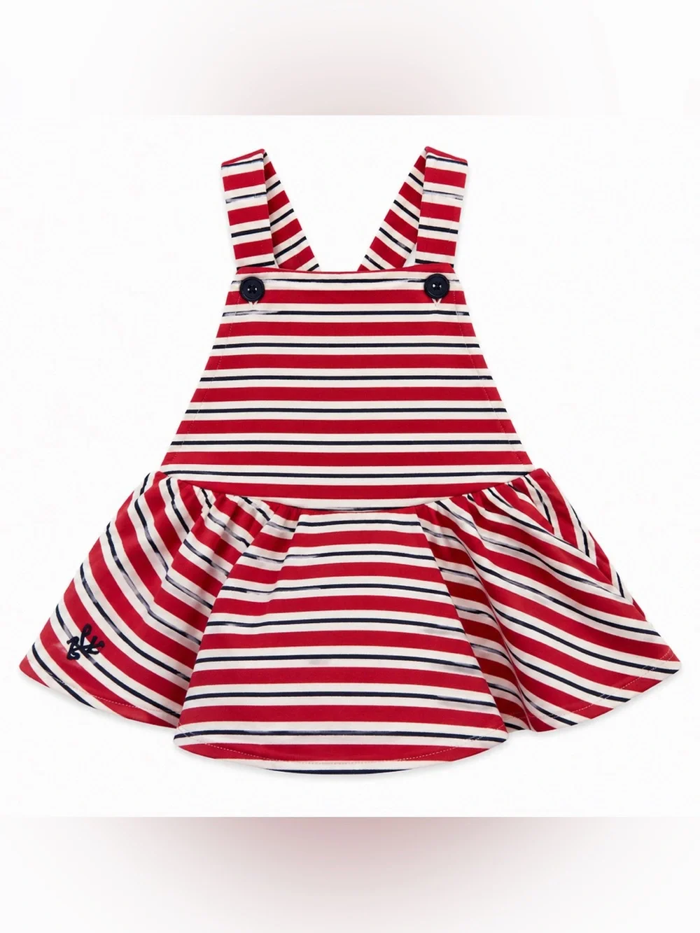 Ralph Lauren Baby Girls 18M Nautical Stripe Jumper Dress Romper